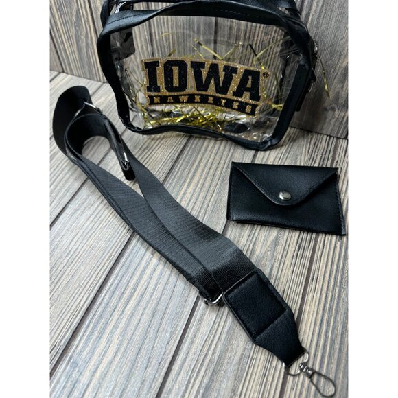Iowa Hawkeyes Clear Crossbody Bag With Wristlet - Picture 4 of 5